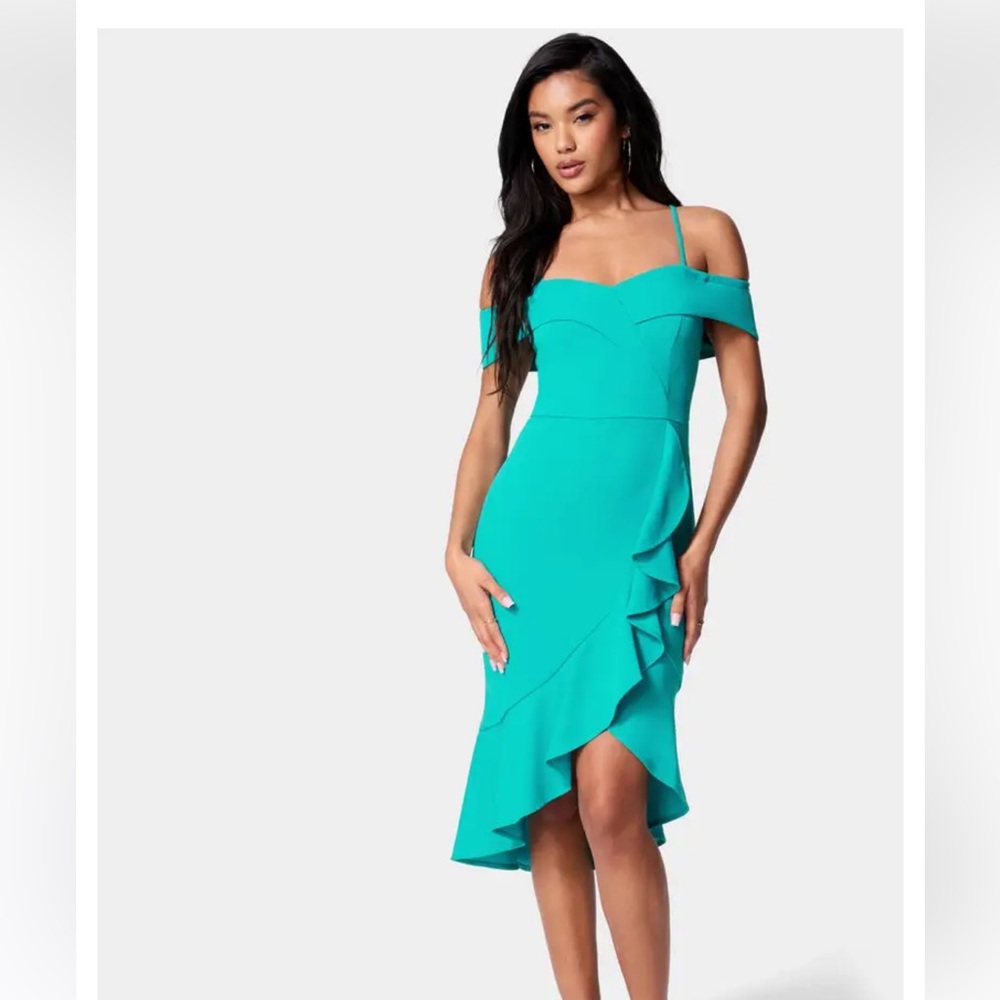 Boston Proper Teal Dress Sz 6